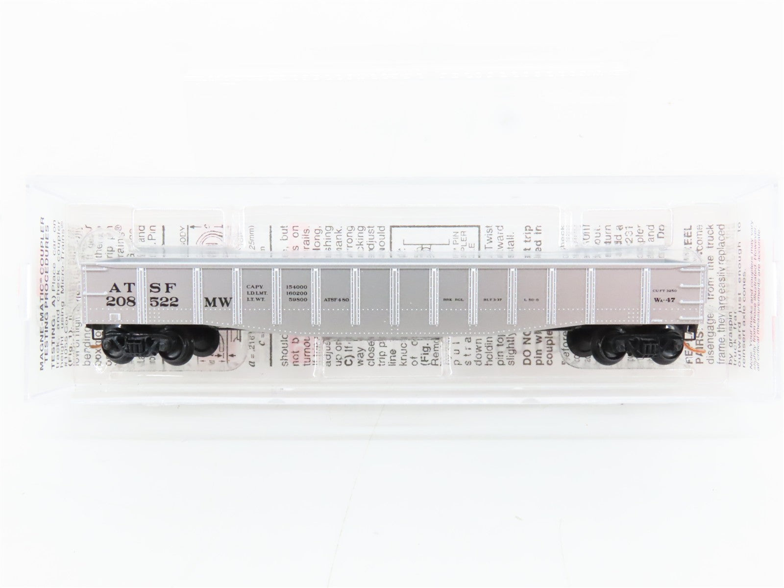 N Scale Micro-Trains MTL 105060 ATSF Santa Fe 50' Steel Side Gondola RTR