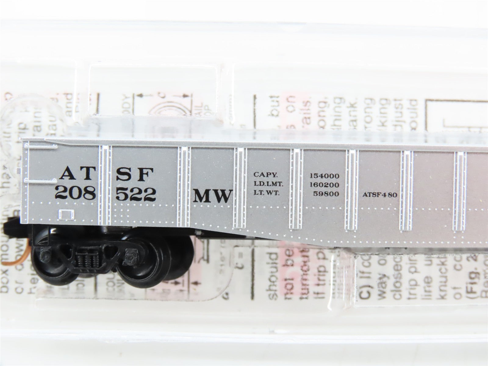 N Scale Micro-Trains MTL 105060 ATSF Santa Fe 50' Steel Side Gondola RTR