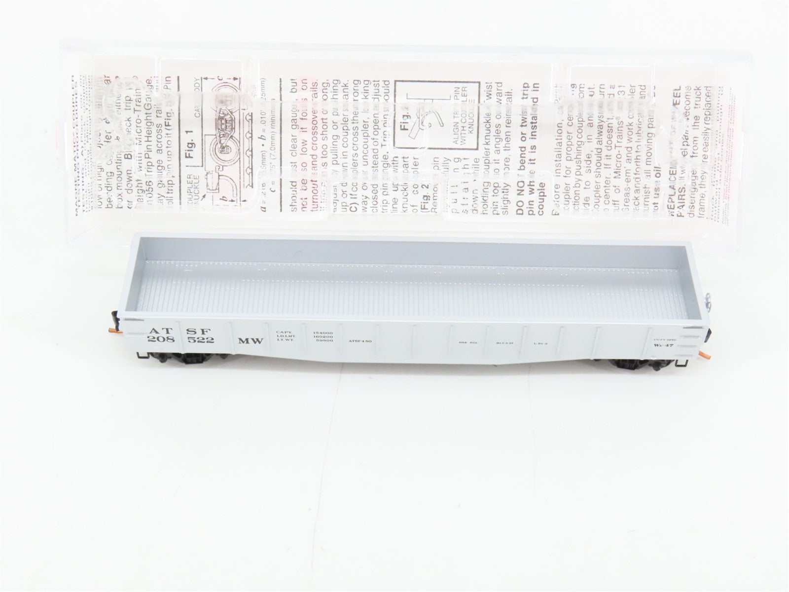 N Scale Micro-Trains MTL 105060 ATSF Santa Fe 50' Steel Side Gondola RTR