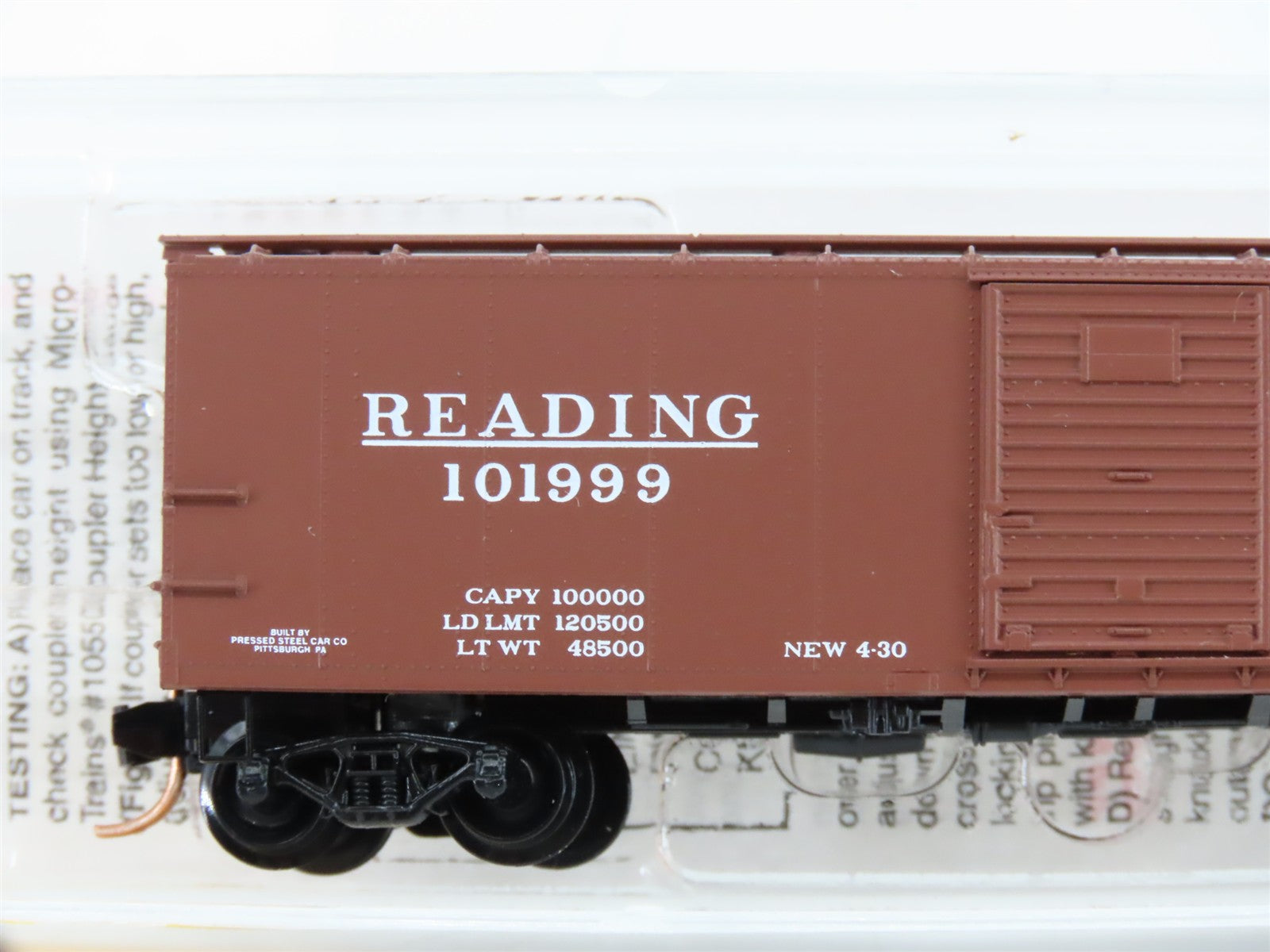 N Scale Micro-Trains MTL 120010 Reading 40' Box Car 101999 RTR