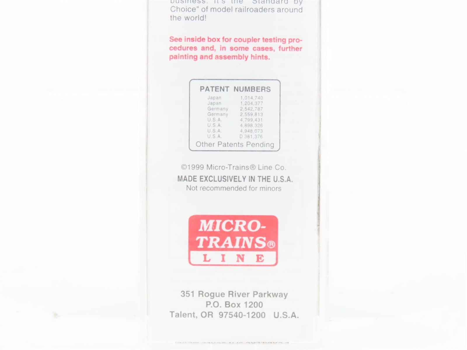 N Scale Micro-Trains MTL 120010 Reading 40' Box Car 101999 RTR
