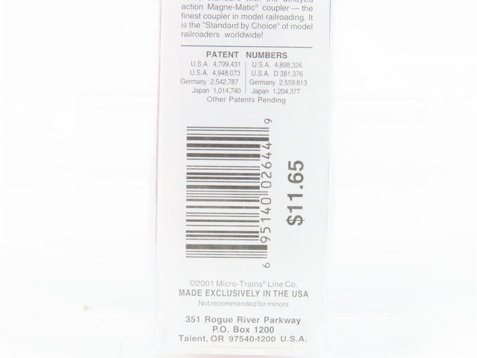 N Scale Micro-Trains MTL 24240 GM&O Gulf, Mobile & Ohio 40' Box Car 21587 RTR