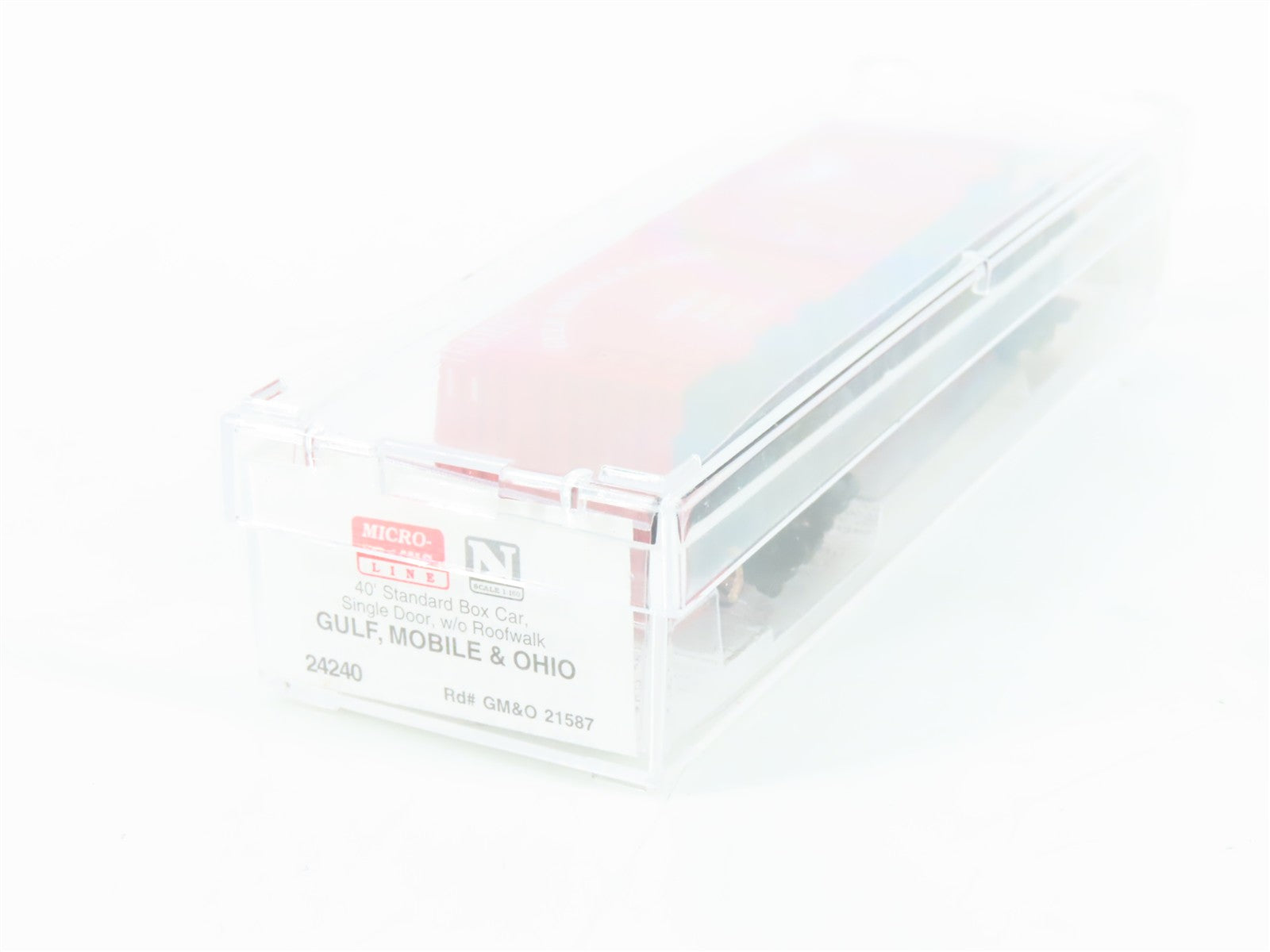 N Scale Micro-Trains MTL 24240 GM&O Gulf, Mobile & Ohio 40' Box Car 21587 RTR