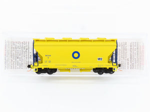 N Scale Micro-Trains MTL 92140 BCAX Blue Circle Cement 2-Bay Covered Hopper RTR