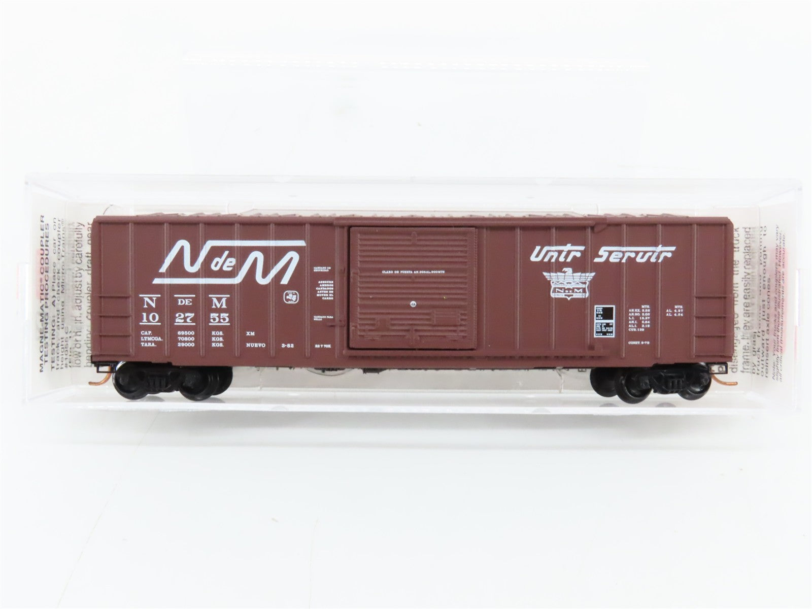 N Scale Micro-Trains MTL 25320 N de M National Railway of Mexico 50' Box Car RTR