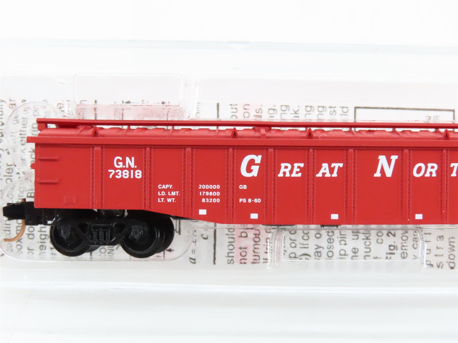 N Scale Micro-Trains MTL 106210 G.N. Great Northern 50' Covered Gondola RTR