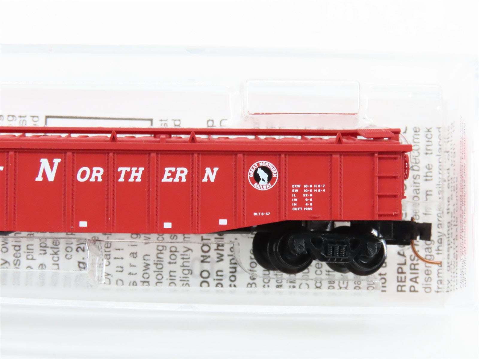 N Scale Micro-Trains MTL 106210 G.N. Great Northern 50' Covered Gondola RTR