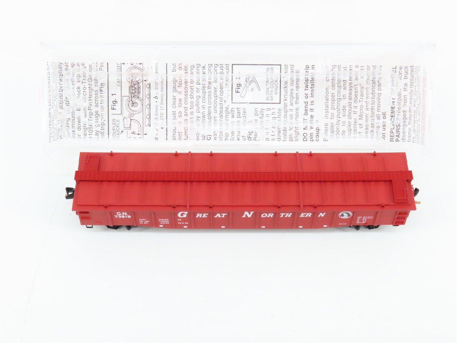 N Scale Micro-Trains MTL 106210 G.N. Great Northern 50' Covered Gondola RTR