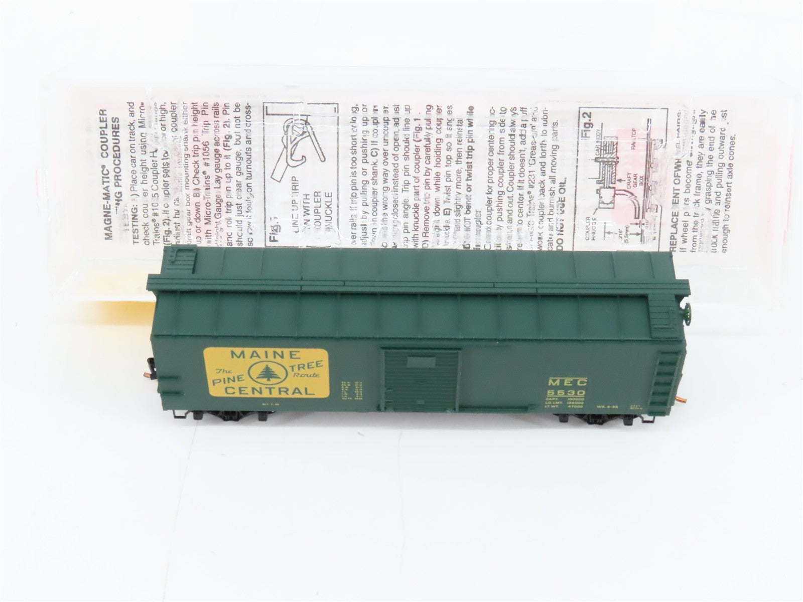 N Scale Micro-Trains MTL 120040 MEC Maine Central 40' Box Car 5530 RTR
