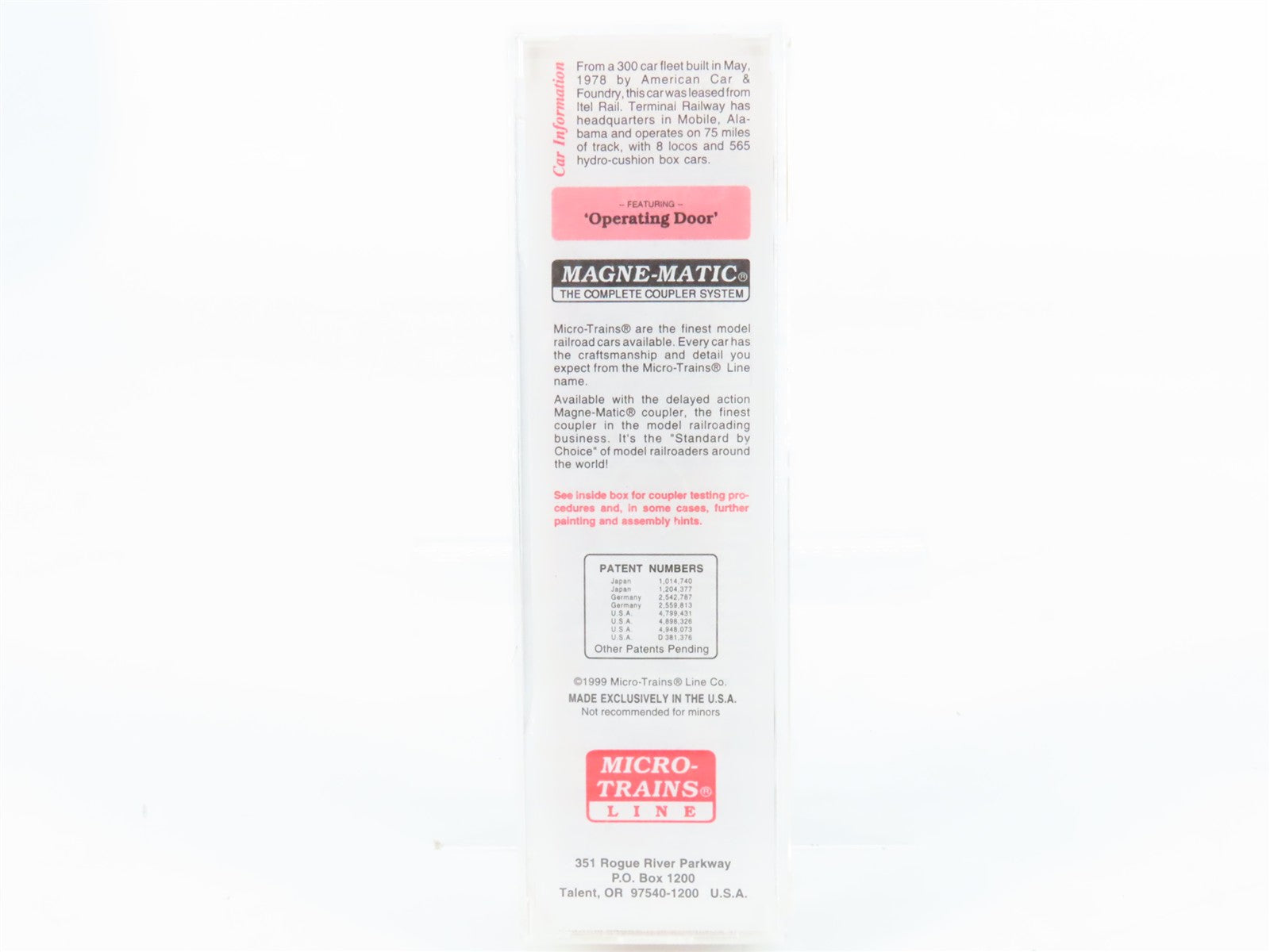 N Scale Micro-Trains MTL 25160 50' Box Car RTR