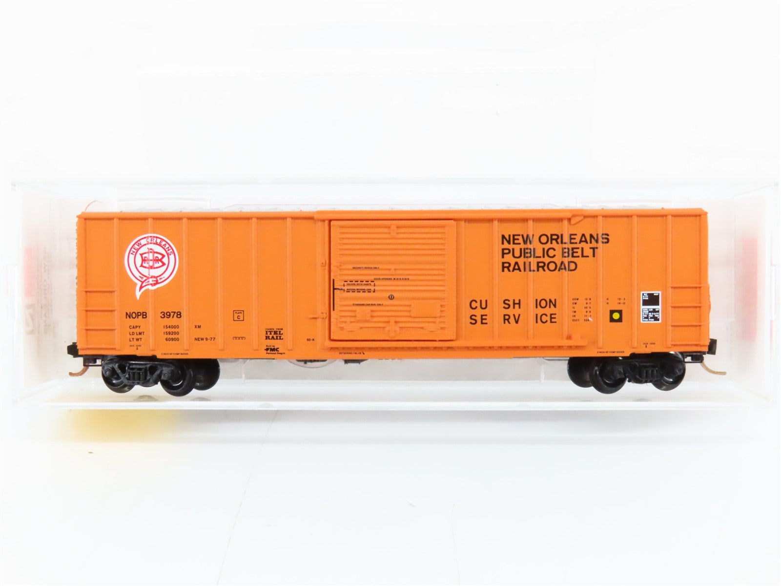 N Scale Micro-Trains MTL 25110 New Orleans Public Belt Railroad 50' Box Car RTR