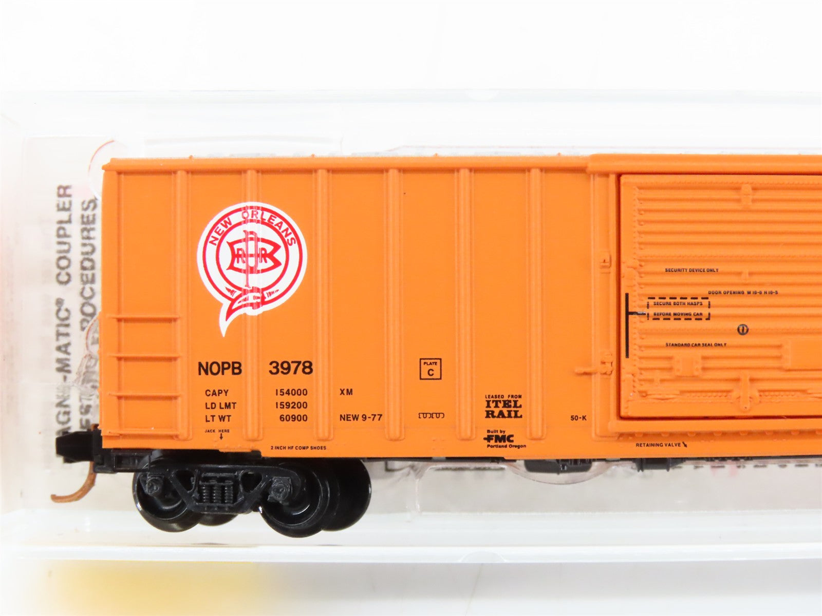 N Scale Micro-Trains MTL 25110 New Orleans Public Belt Railroad 50' Box Car RTR