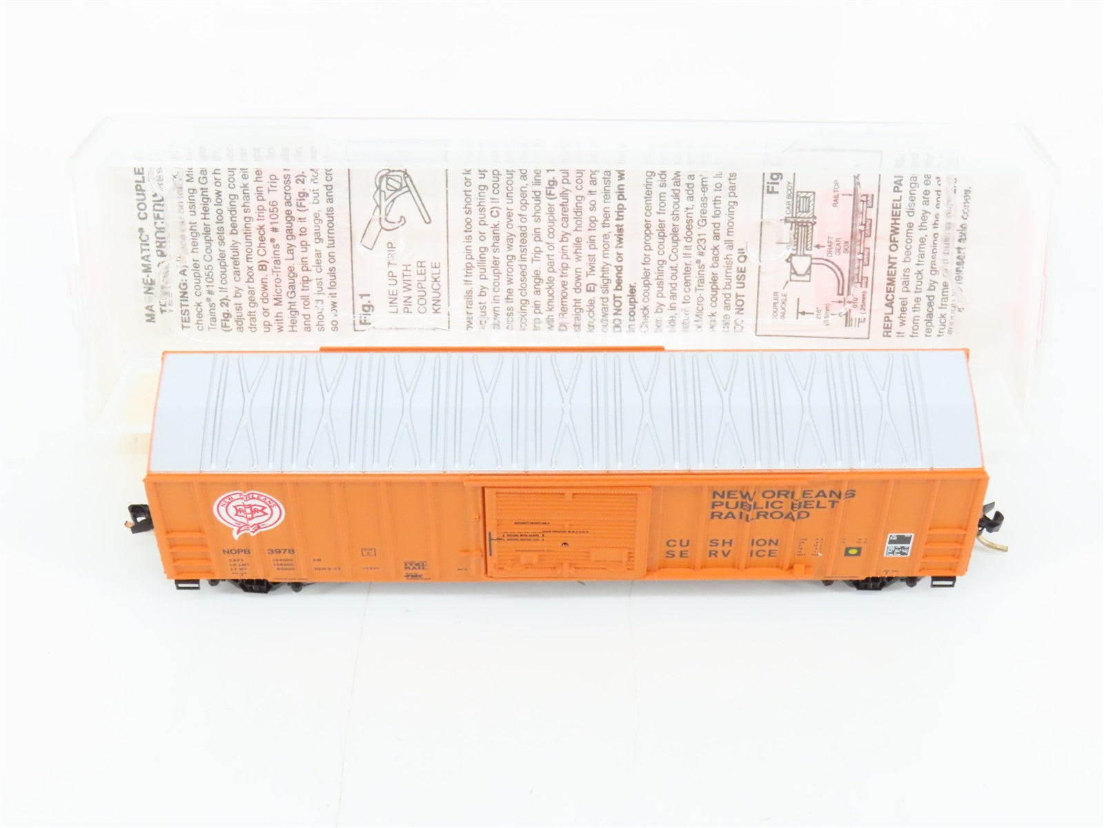N Scale Micro-Trains MTL 25110 New Orleans Public Belt Railroad 50' Box Car RTR