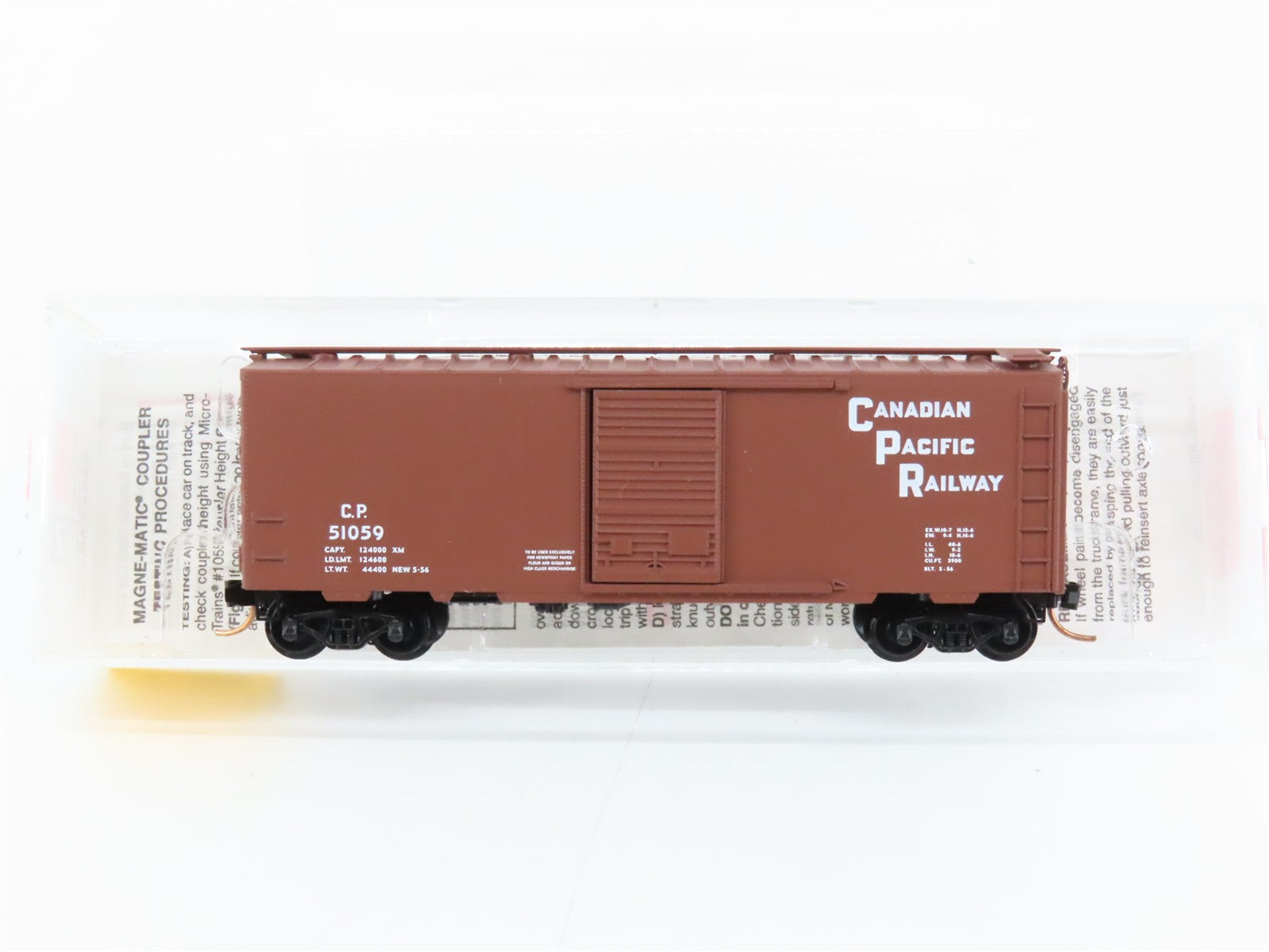 N Scale Micro-Trains MTL 20436/2 CP Canadian Pacific 40' Standard Box Car RTR
