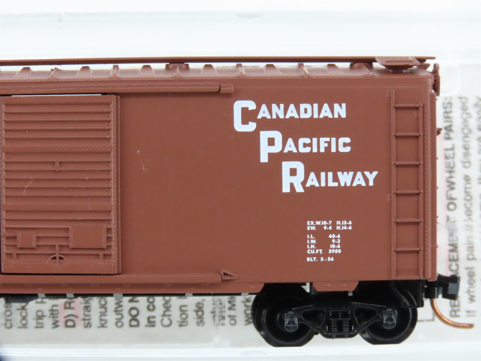 N Scale Micro-Trains MTL 20436/2 CP Canadian Pacific 40' Standard Box Car RTR