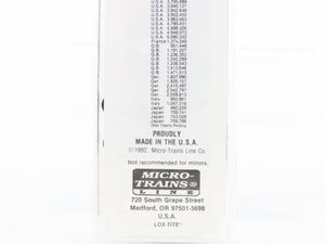 N Scale Micro-Trains MTL 23080 Burlington Northern 40' Double Door Box Car RTR