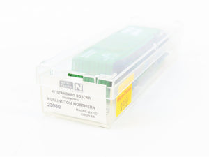 N Scale Micro-Trains MTL 23080 Burlington Northern 40' Double Door Box Car RTR