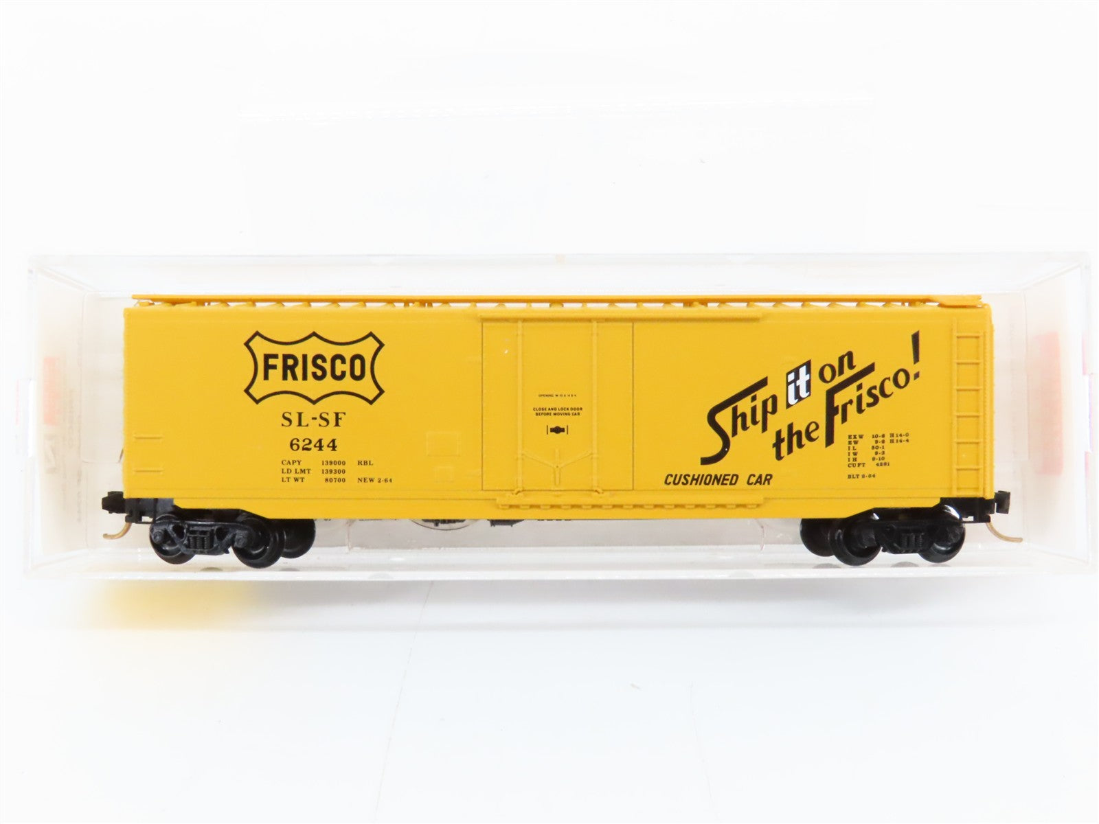 N Scale Micro-Trains MTL 32060 SL-SF Frisco 50' Box Car 6244 RTR