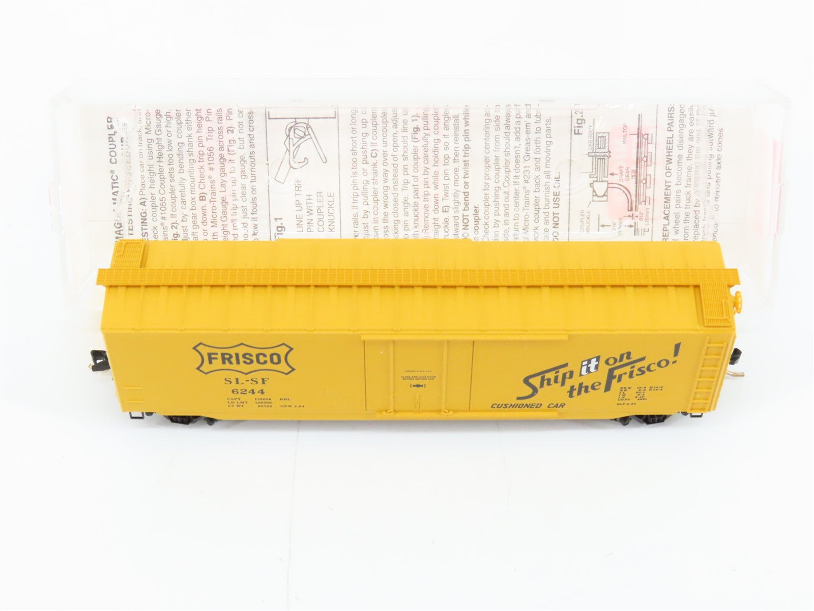 N Scale Micro-Trains MTL 32060 SL-SF Frisco 50' Box Car 6244 RTR