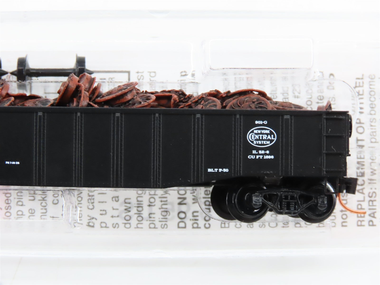 N Scale Micro-Trains MTL 105580.1 P&LE Pittsburgh & Lake Erie Gondola 9000 RTR
