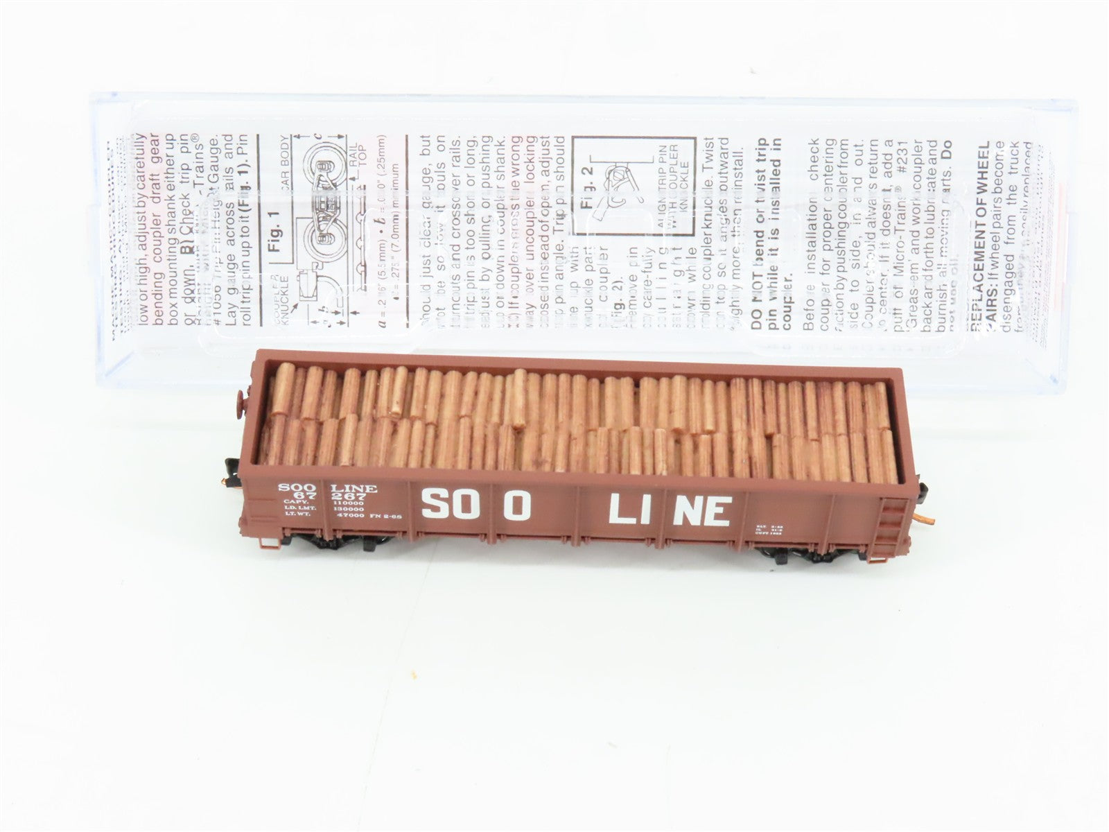 N Scale Micro-Trains MTL 08300020 Soo Line 40' GS Drop Bottom Gondola 67267 RTR