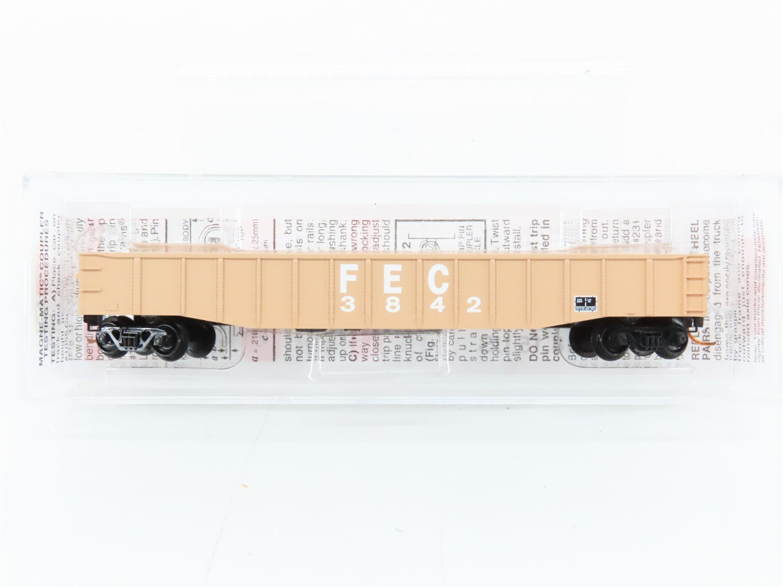 N Scale Micro-Trains MTL 10500516 FEC Florida East Coast 50' Gondola 3842 RTR