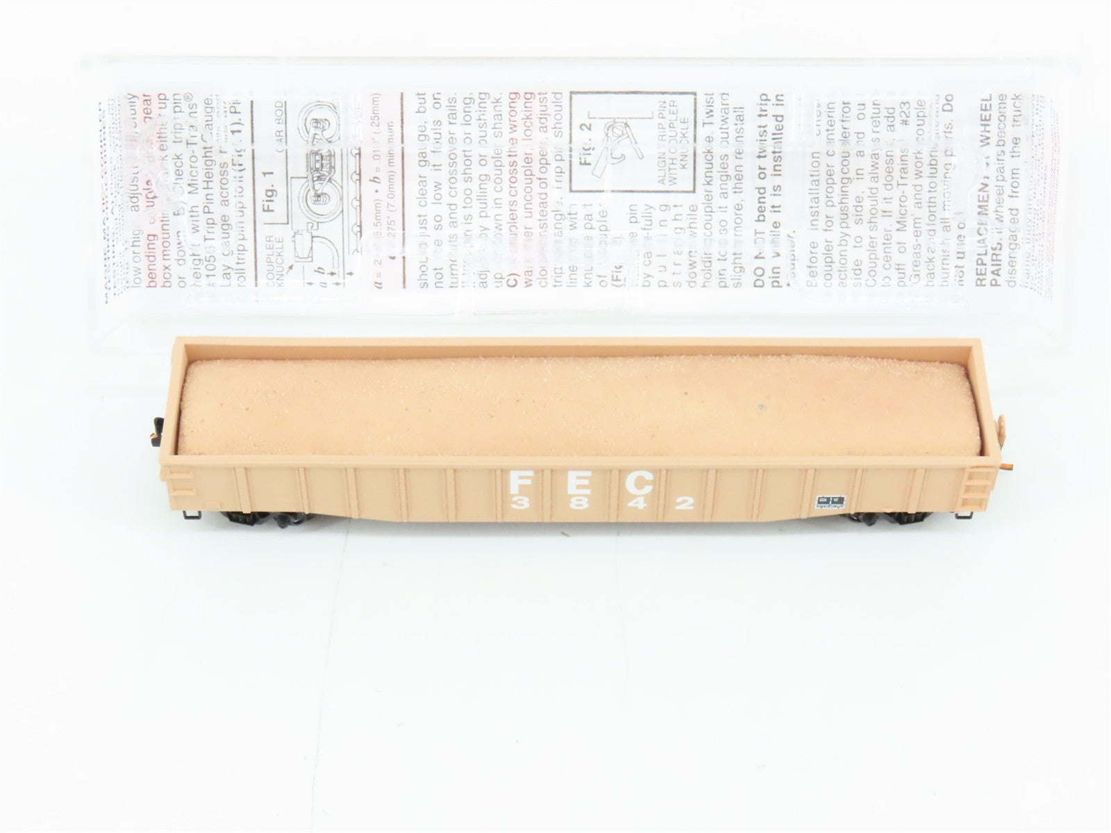 N Scale Micro-Trains MTL 10500516 FEC Florida East Coast 50' Gondola 3842 RTR