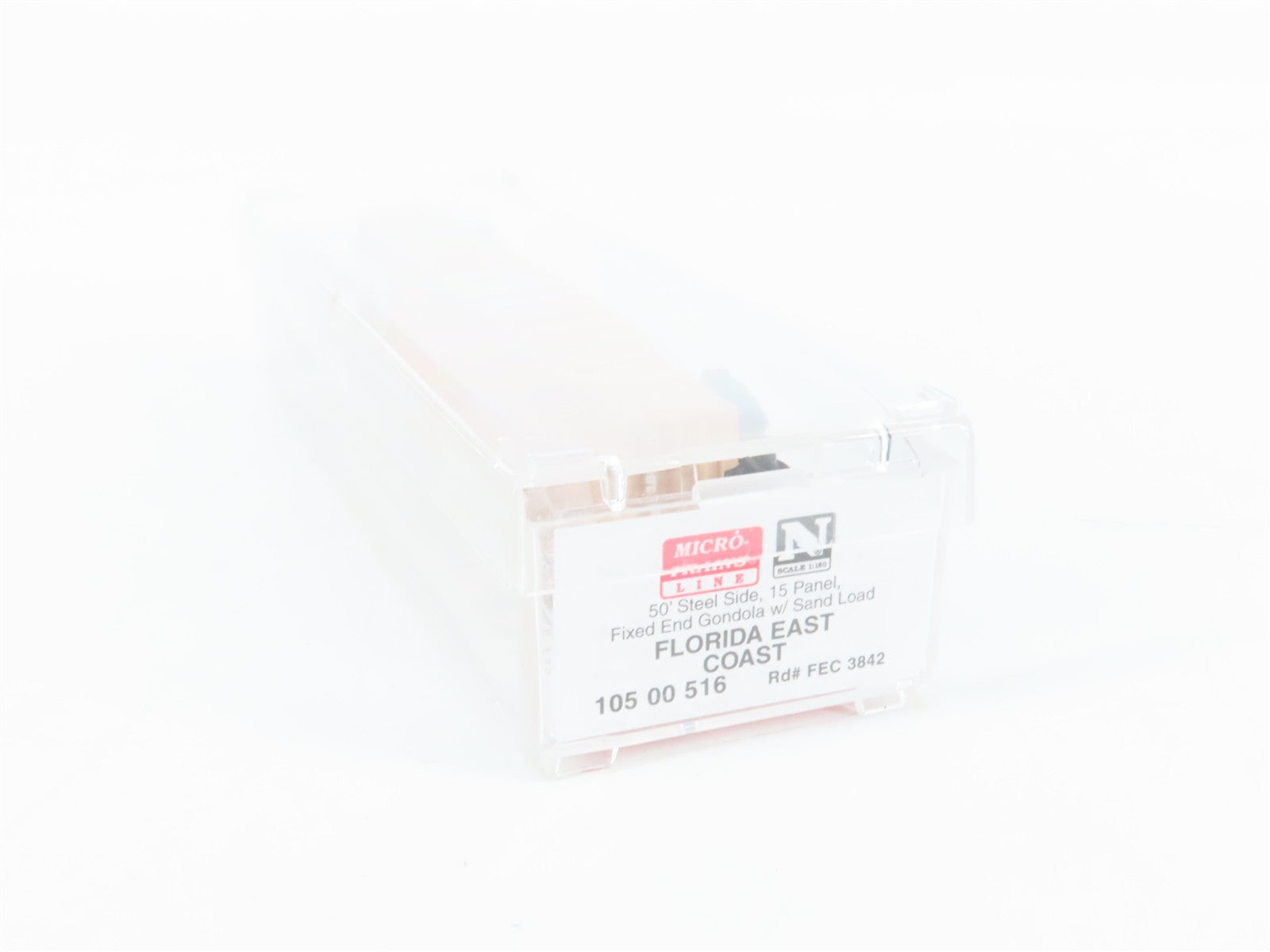 N Scale Micro-Trains MTL 10500516 FEC Florida East Coast 50' Gondola 3842 RTR