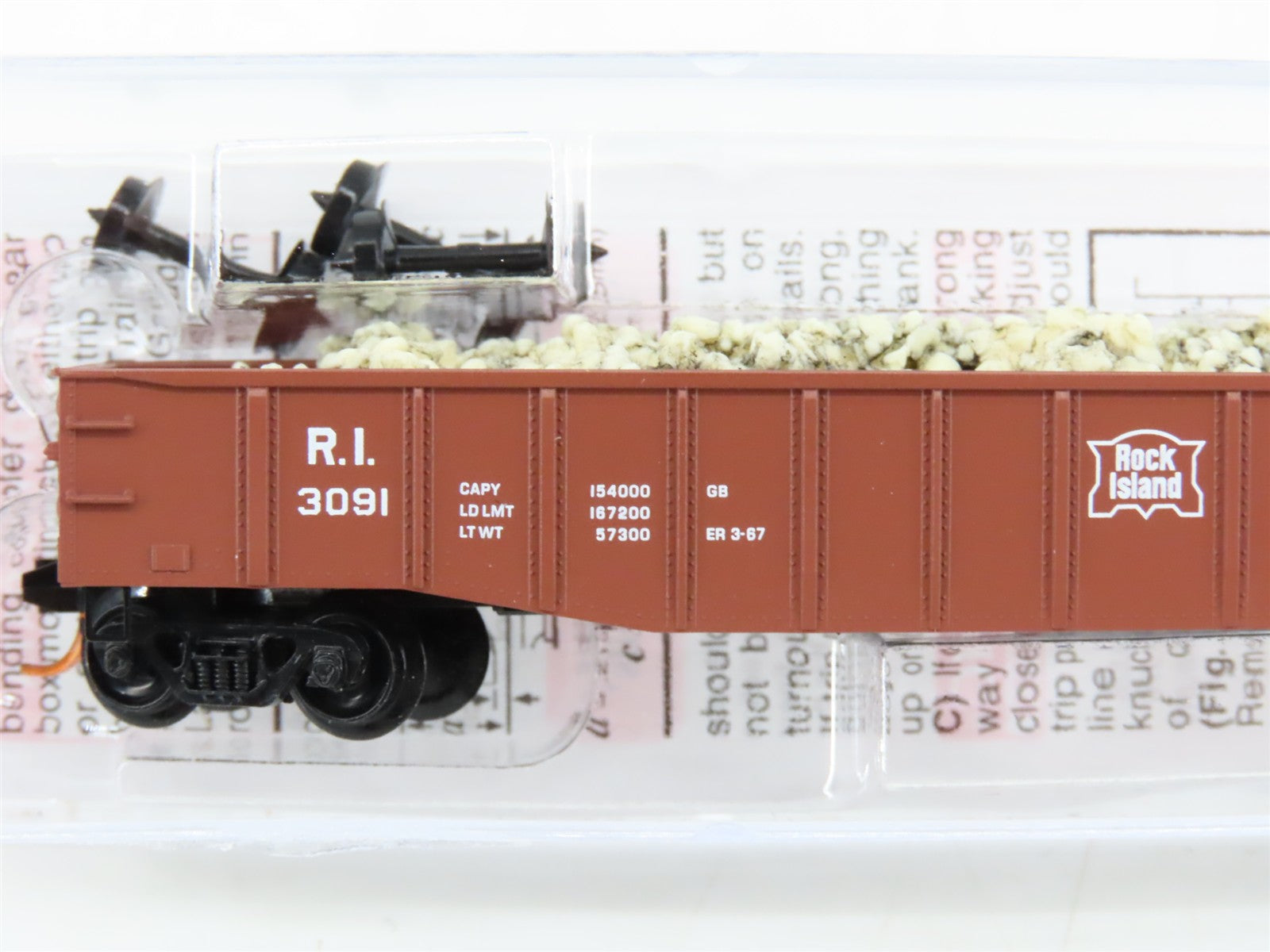 N Scale Micro-Trains MTL 10500510 RI Rock Island 50' Gondola 3091 RTR