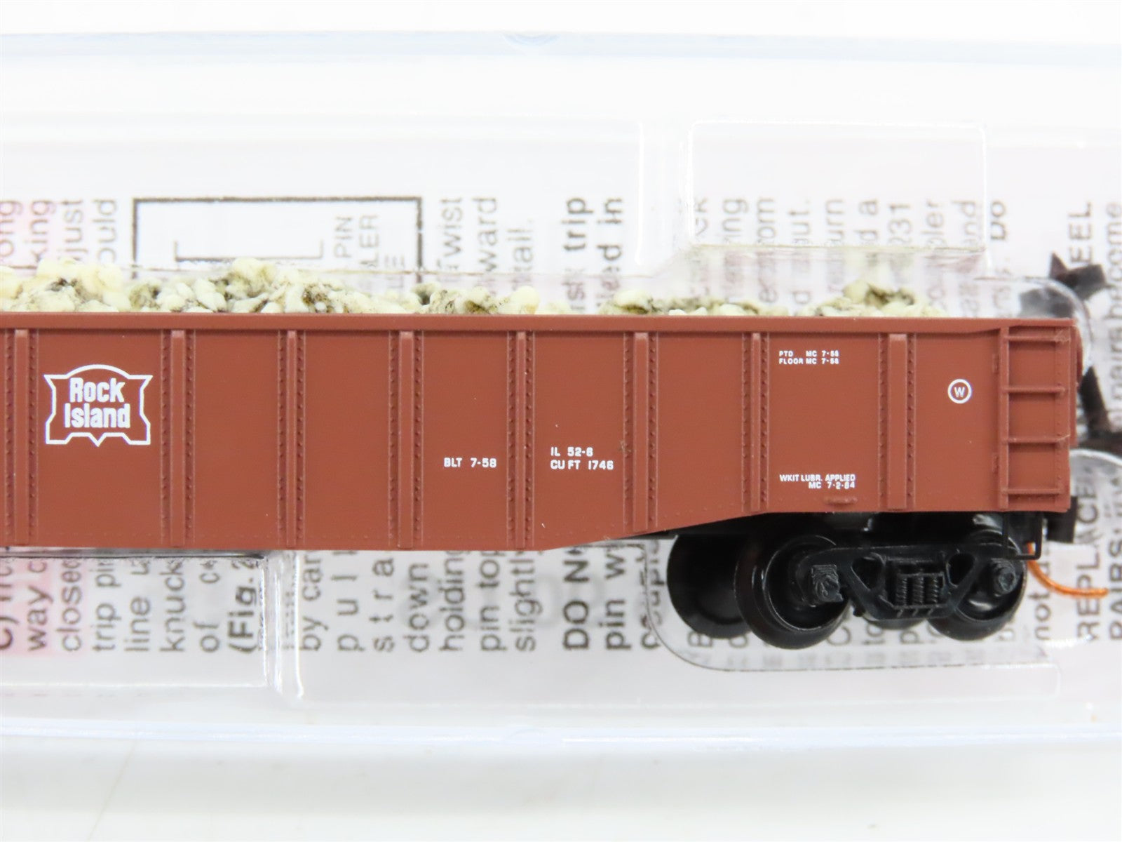 N Scale Micro-Trains MTL 10500510 RI Rock Island 50' Gondola 3091 RTR