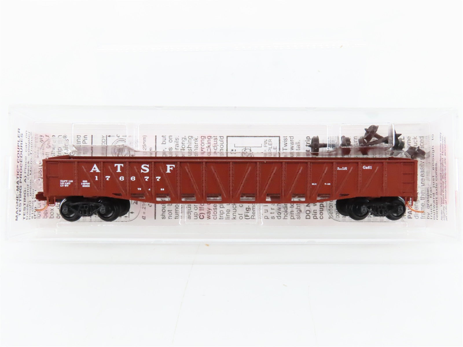N Scale Micro-Trains MTL 62030 Atchison, Topeka & Santa Fe 50' Gondola RTR