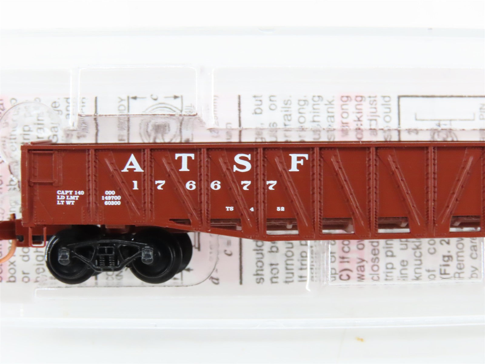 N Scale Micro-Trains MTL 62030 Atchison, Topeka & Santa Fe 50' Gondola RTR