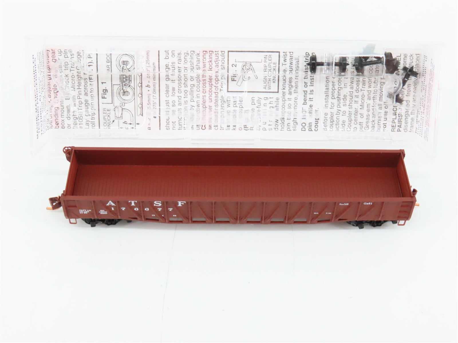 N Scale Micro-Trains MTL 62030 Atchison, Topeka & Santa Fe 50' Gondola RTR