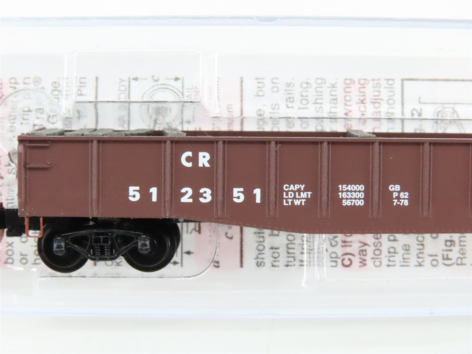N Scale Micro-Trains MTL 04600320 CR Conrail 50' Gondola 512351 RTR