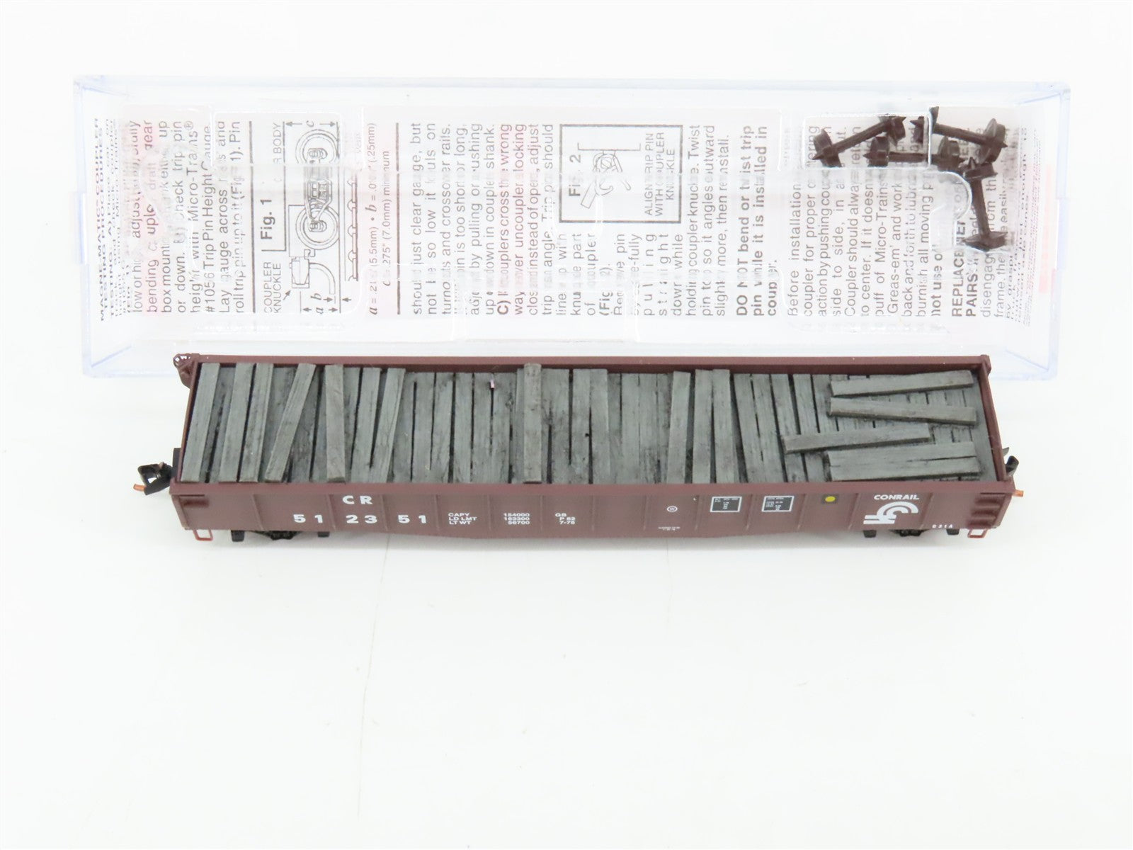 N Scale Micro-Trains MTL 04600320 CR Conrail 50' Gondola 512351 RTR