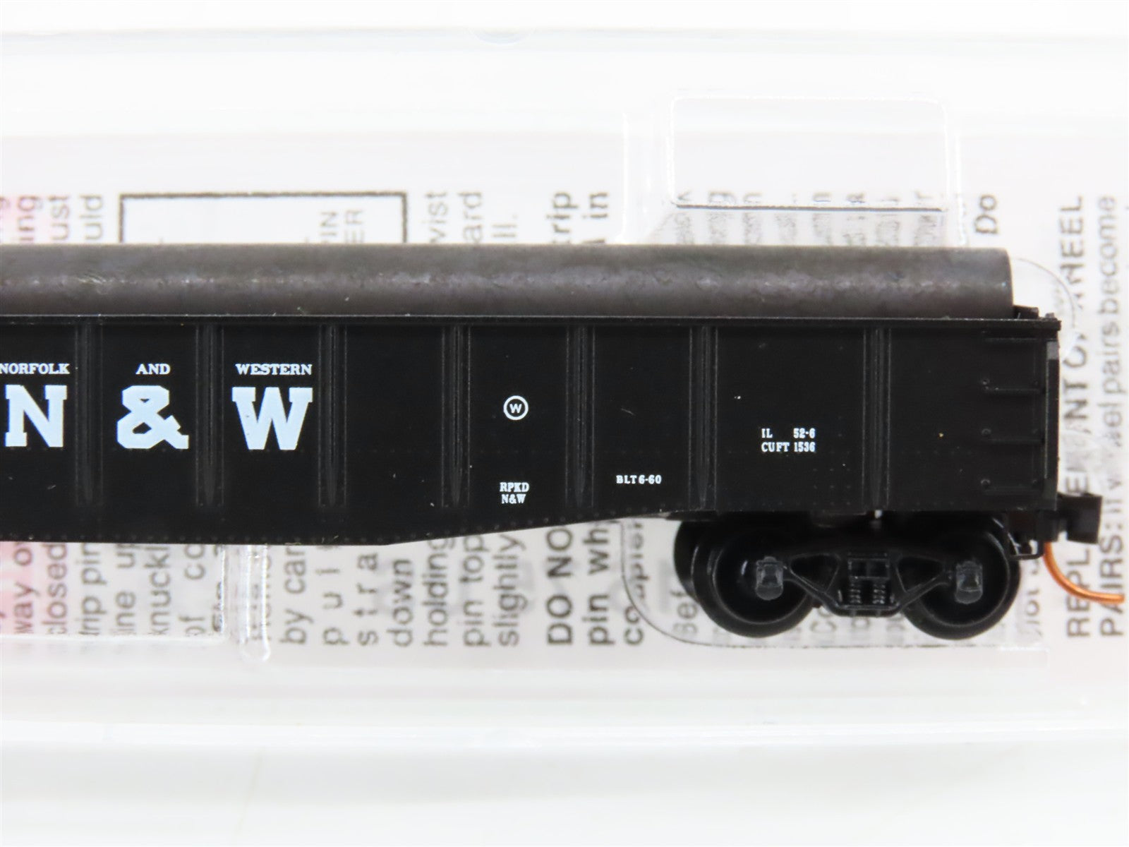 N Scale Micro-Trains MTL 04600190 N&W Norfolk & Western 50' Gondola 72216 RTR