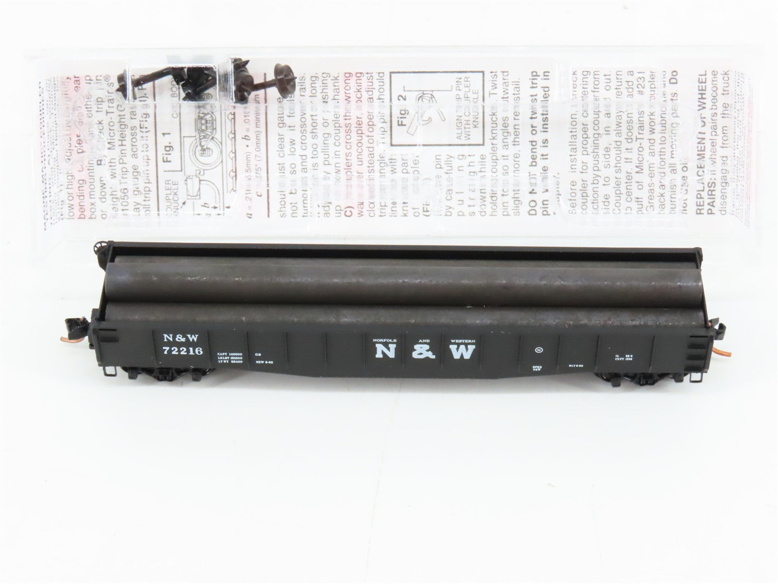 N Scale Micro-Trains MTL 04600190 N&W Norfolk & Western 50' Gondola 72216 RTR