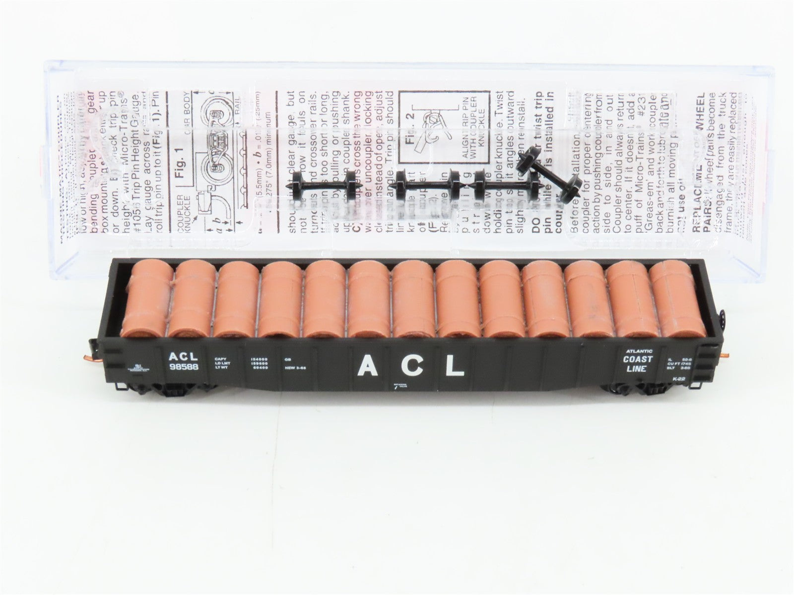 N Scale Micro-Trains MTL 10500560 ACL Atlantic Coast Line 50' Gondola 98588 RTR