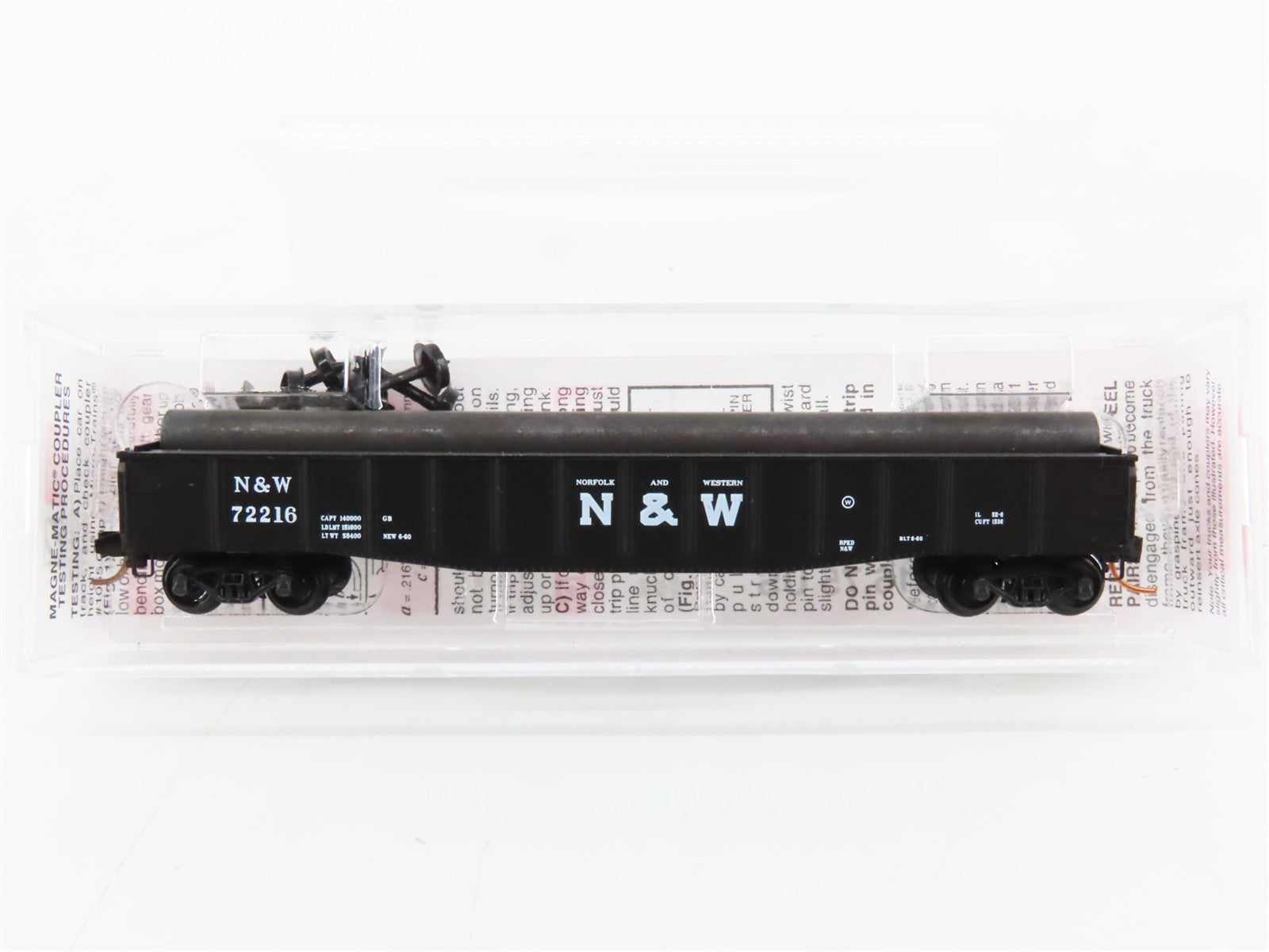 N Scale Micro-Trains MTL 04600190 N&W Norfolk & Western 50' Gondola 72216 RTR