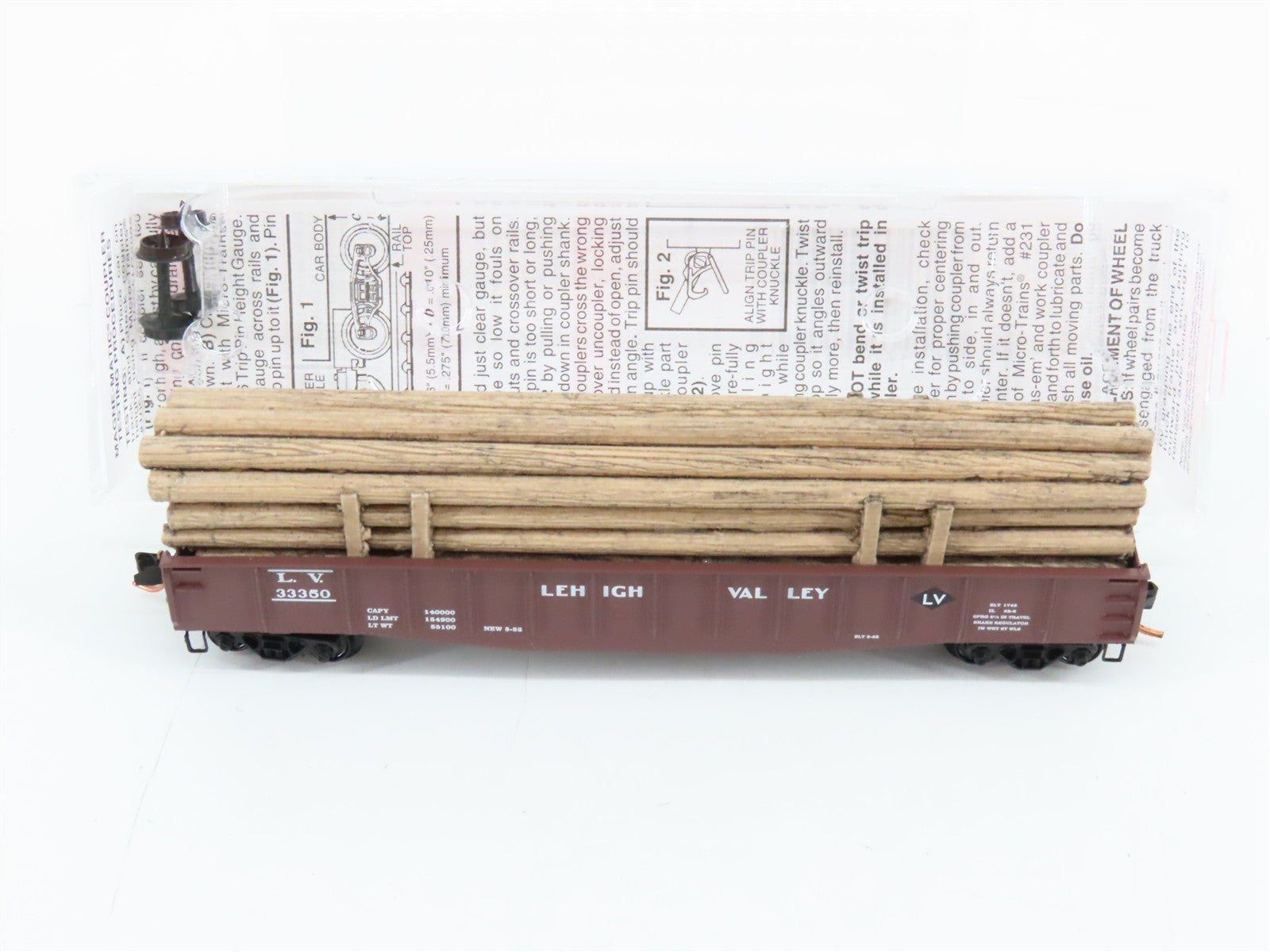 N Scale Micro-Trains MTL 04600100 LV Lehigh Valley 50' Gondola 33350 RTR
