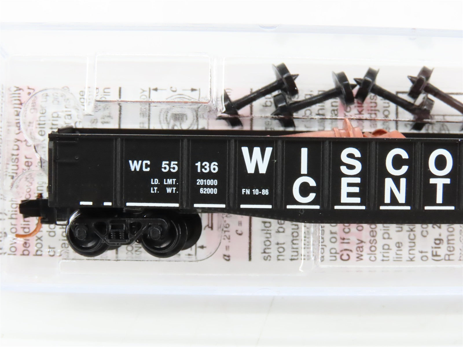 N Scale Micro-Trains MTL 04600330 WC Wisconsin Central 50' Gondola 55136 RTR