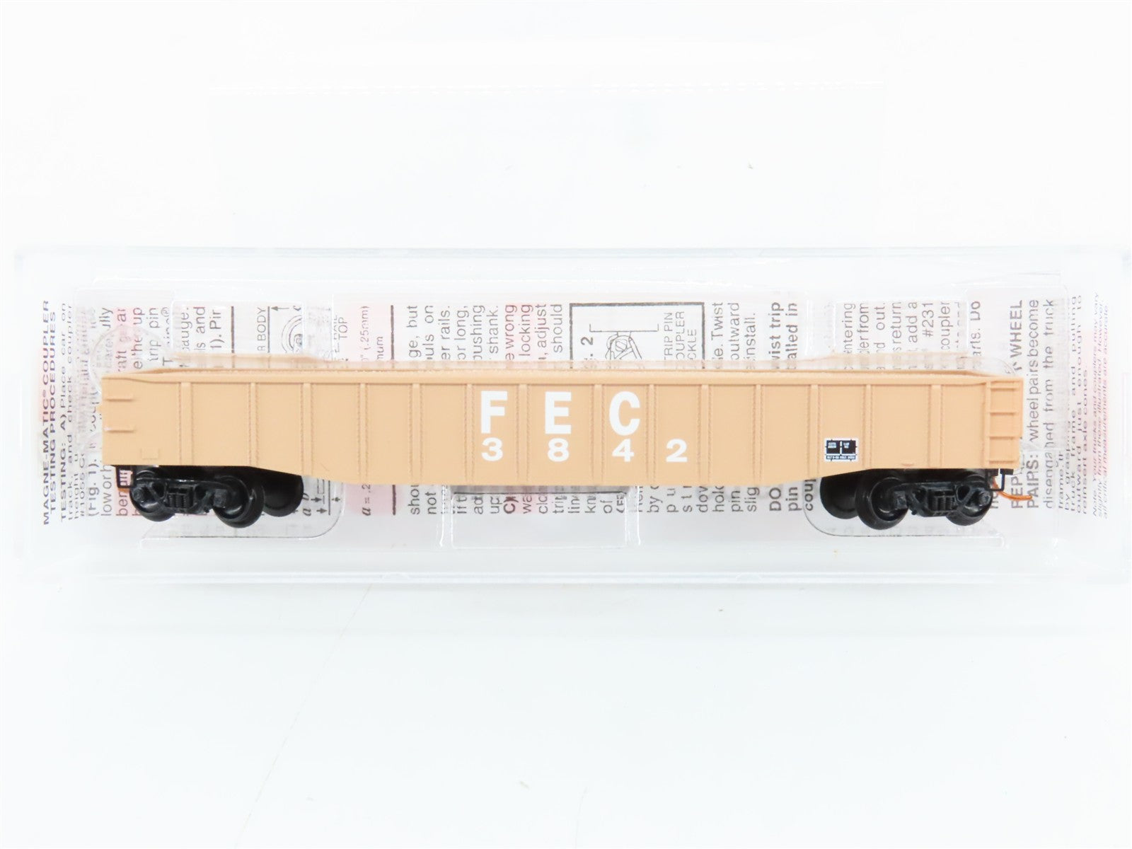 N Scale Micro-Trains MTL 10500516 FEC Florida East Coast 50' Gondola 3842 RTR