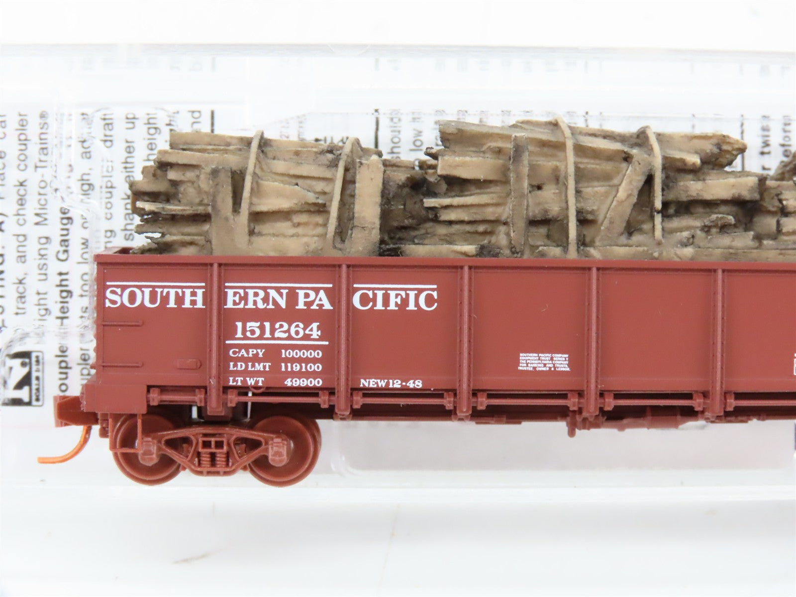 N Scale Micro-Trains MTL 08300081 Southern Pacific 40' Drop Bottom Gondola RTR