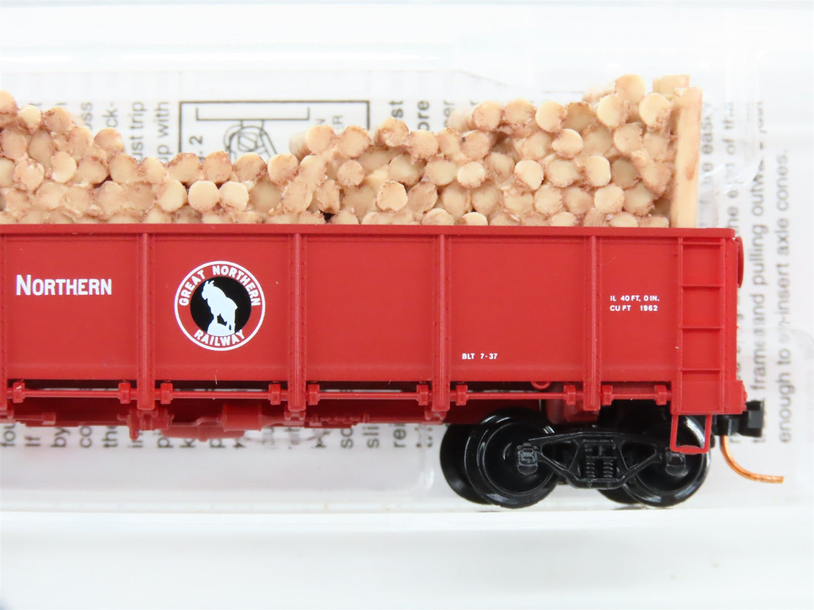 N Scale Micro-Trains MTL 08300052 GN Great Northern 40' Drop Bottom Gondola RTR