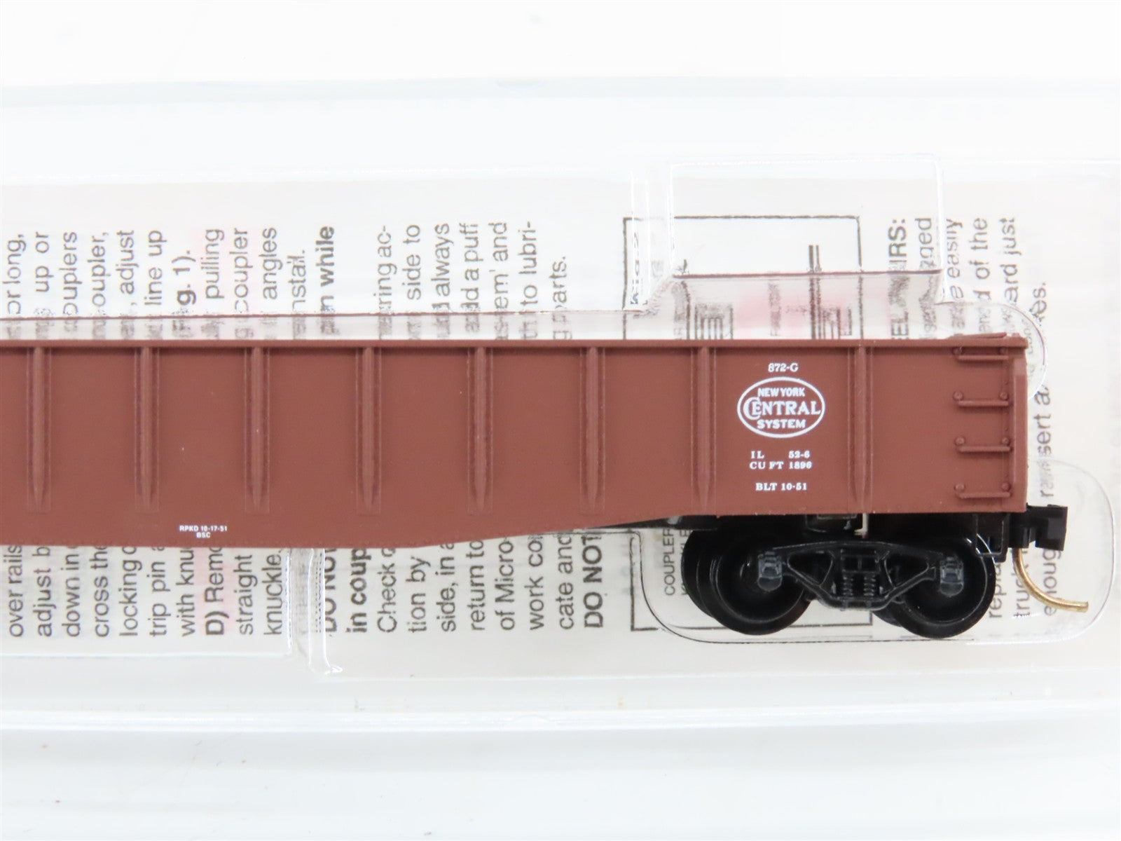 N Scale Micro-Trains MTL 46170 NYC New York Central 50' Gondola 715106 RTR
