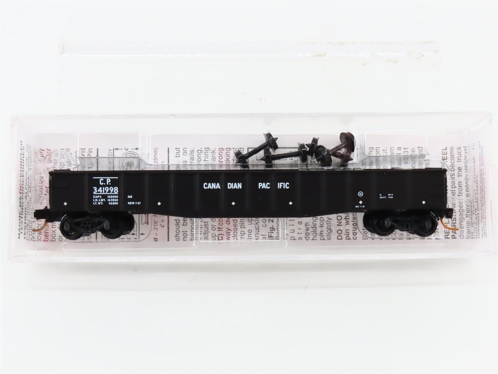N Scale Micro-Trains MTL 04600290 CP Canadian Pacific 50' Gondola 341998