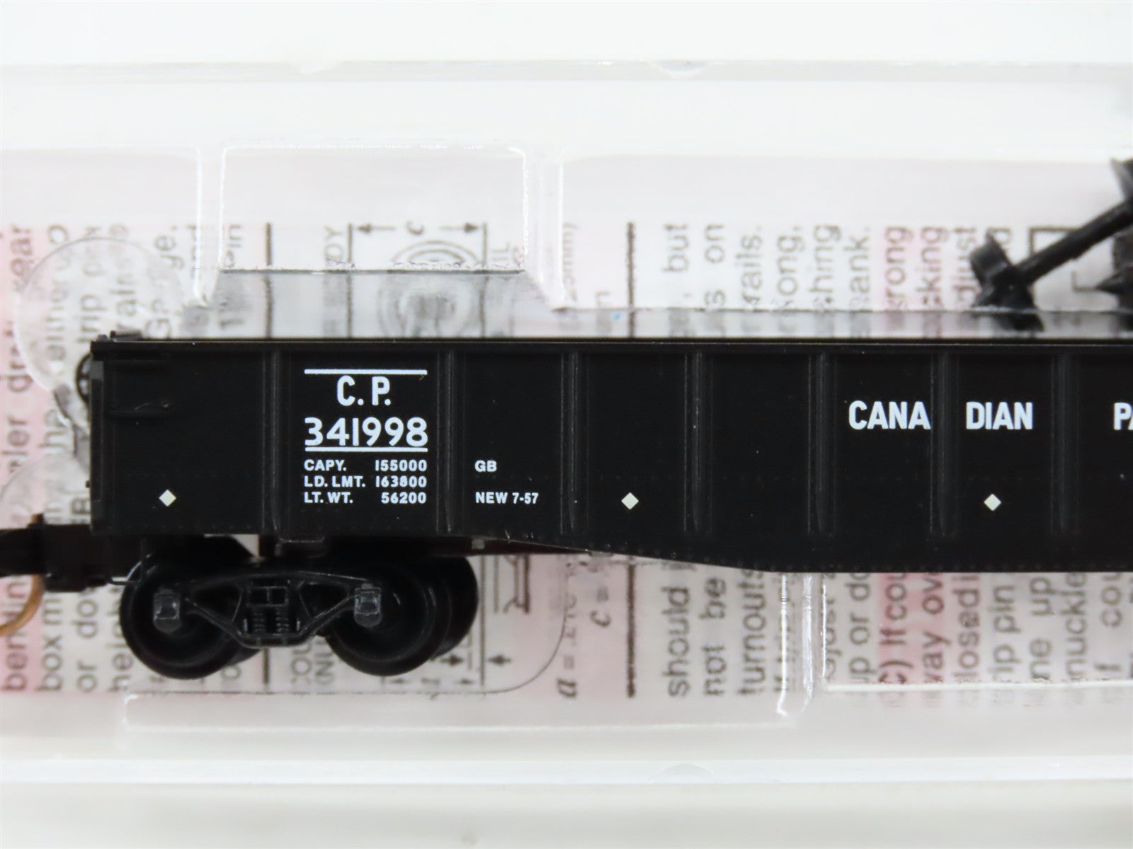 N Scale Micro-Trains MTL 04600290 CP Canadian Pacific 50' Gondola 341998