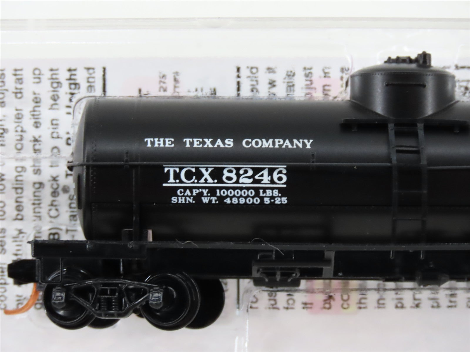 N Scale Micro-Trains MTL 06500681 TCX Texaco 39' Single Dome Tank Car 8246