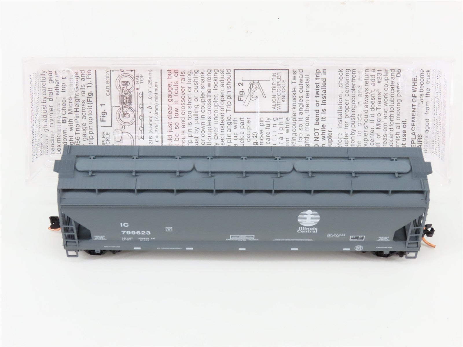 N Scale Micro-Trains MTL 94200 IC Illinois Central 3-Bay Covered Hopper 799623
