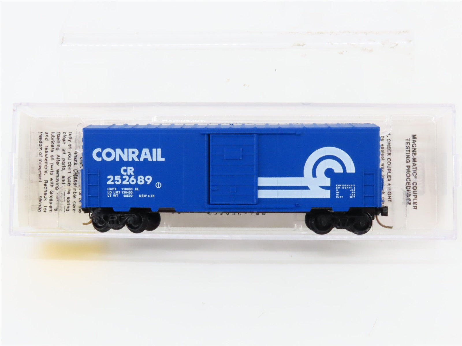 N Scale Micro-Trains MTL 24130 CR Conrail 40' Box Car 252689